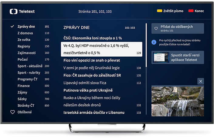iVysilání - Teletext