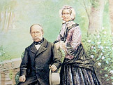 Maxmiliánovi rodiče František Karel Josef a arcivévodkyně Žofie z bavorského královského rodu Wittelsbachů