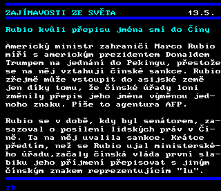 Teletext ČT4 Sport - strana 167