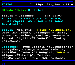 Teletext ČT4 Sport - strana 210
