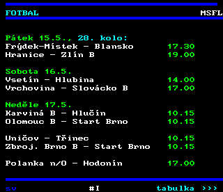 Teletext ČT4 Sport - strana 221