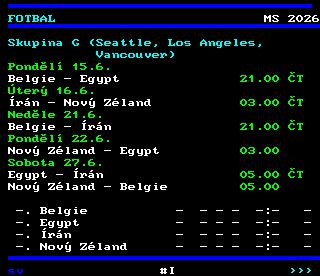 Teletext ČT4 Sport - strana 228