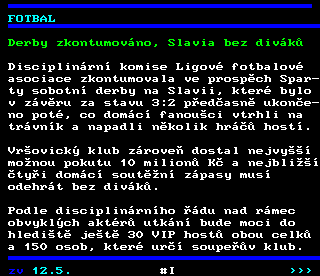 Teletext ČT4 Sport - strana 241