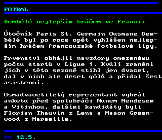 Teletext ČT4 Sport - strana 245