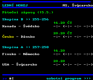 Teletext ČT4 Sport - strana 253
