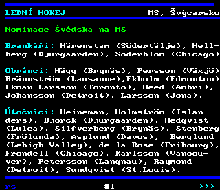 Teletext ČT4 Sport - strana 262