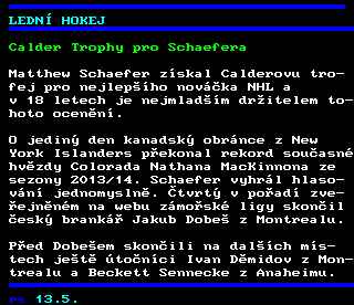 Teletext ČT4 Sport - strana 271