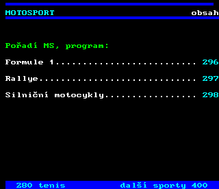 Teletext ČT4 Sport - strana 290