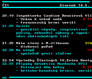 Teletext ČT4 Sport - strana 304