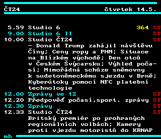 Teletext ČT4 Sport - strana 311