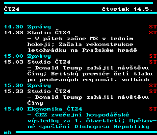 Teletext ČT4 Sport - strana 313