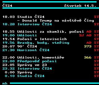 Teletext ČT4 Sport - strana 315