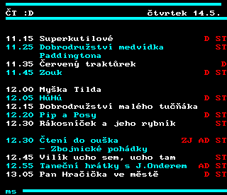 Teletext ČT4 Sport - strana 323