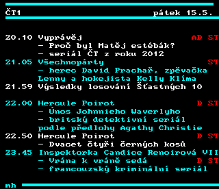 Teletext ČT4 Sport - strana 334