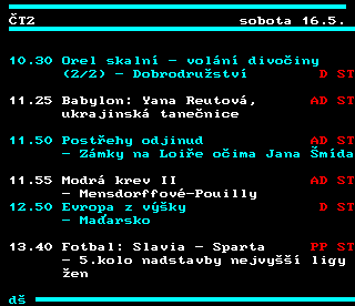 Teletext ČT4 Sport - strana 337