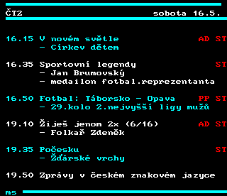 Teletext ČT4 Sport - strana 338