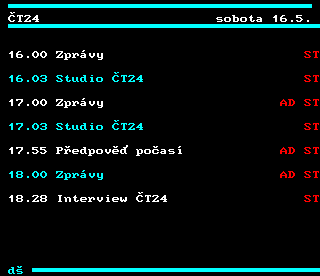 Teletext ČT4 Sport - strana 343