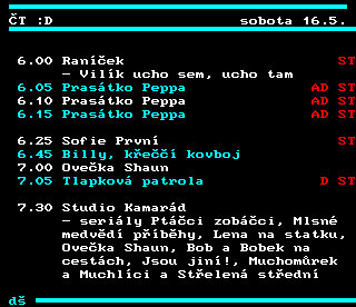 Teletext ČT4 Sport - strana 351