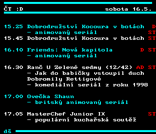 Teletext ČT4 Sport - strana 354
