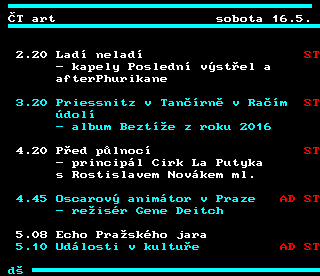 Teletext ČT4 Sport - strana 357