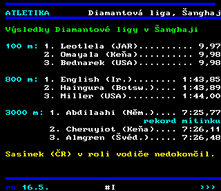 Teletext ČT4 Sport - strana 403
