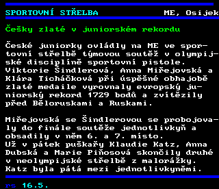 Teletext ČT4 Sport - strana 409