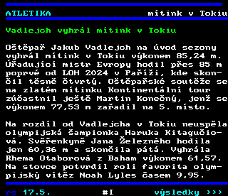 Teletext ČT4 Sport - strana 411