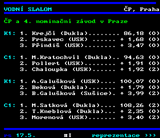 Teletext ČT4 Sport - strana 416