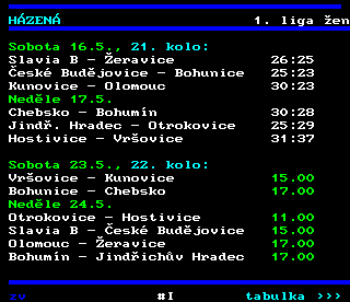 Teletext ČT4 Sport - strana 463