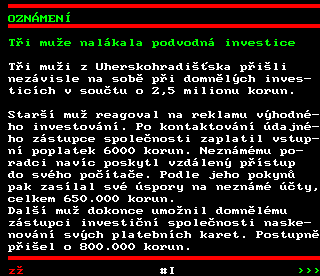 Teletext ČT4 Sport - strana 581