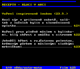 Teletext ČT4 Sport - strana 620