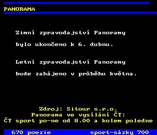 Teletext ČT4 Sport - strana 680