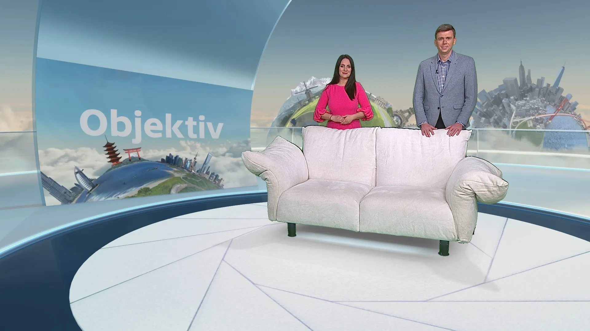 Anetta Kubalová a Pavel Polák, moderátoři Objektivu