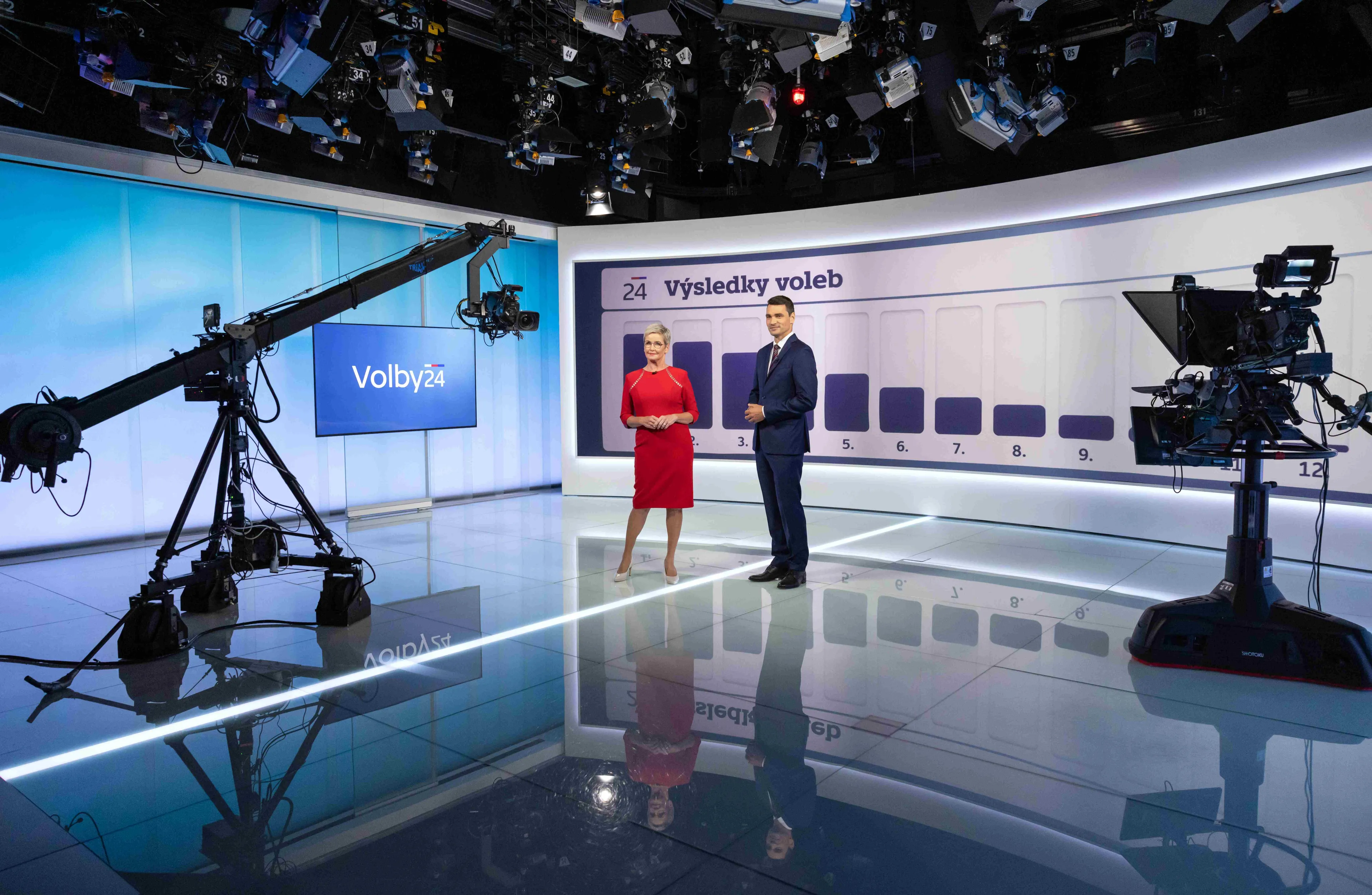 Senátní a krajské volby na ČT24 (3), © Česká televize