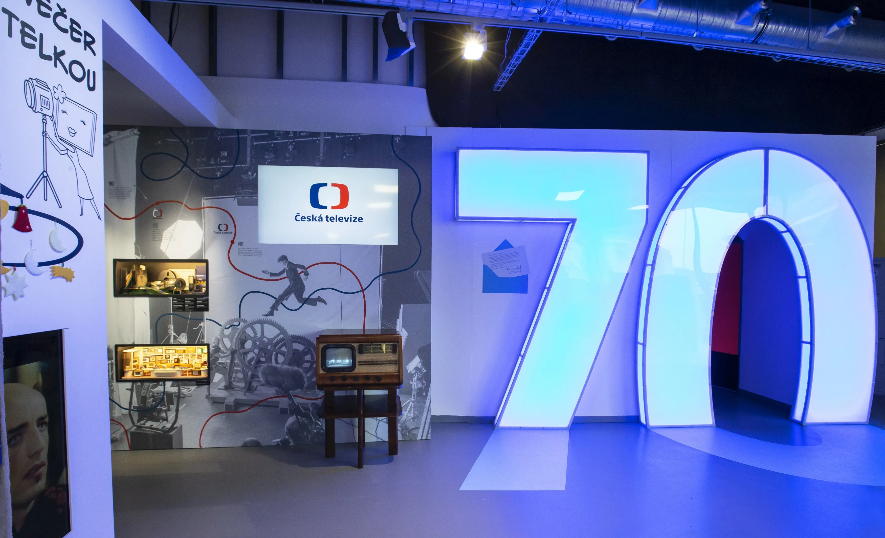 Výstava Telka slaví 70 v Galerii ČT