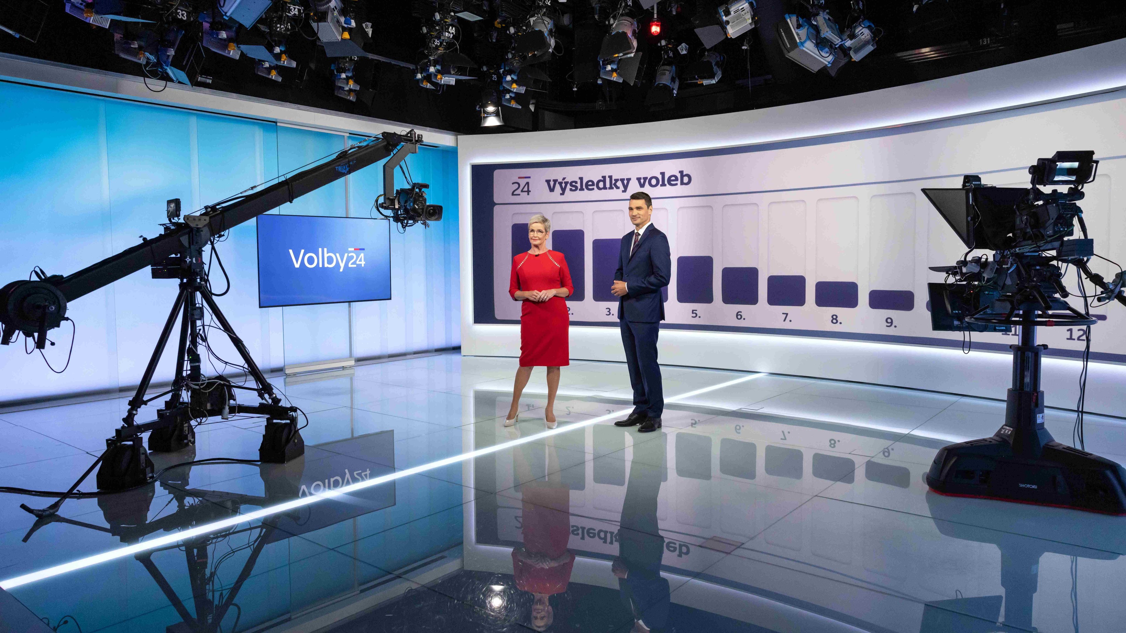 Senátní a krajské volby na ČT24 (3), © Česká televize