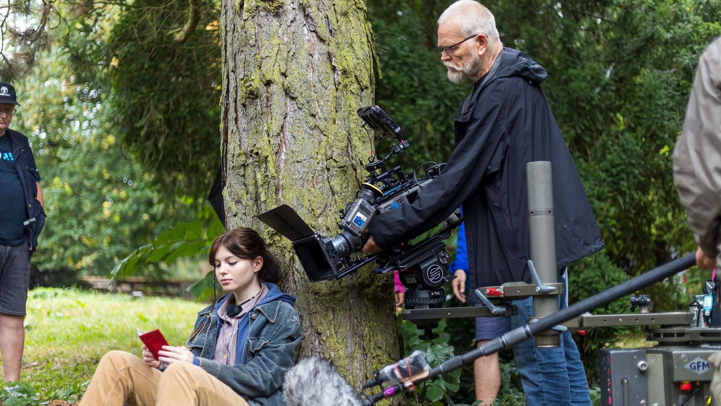 Máma_Sophia Šporclová a hlavní kameraman Martin Šec Foto ČT Radek Miča