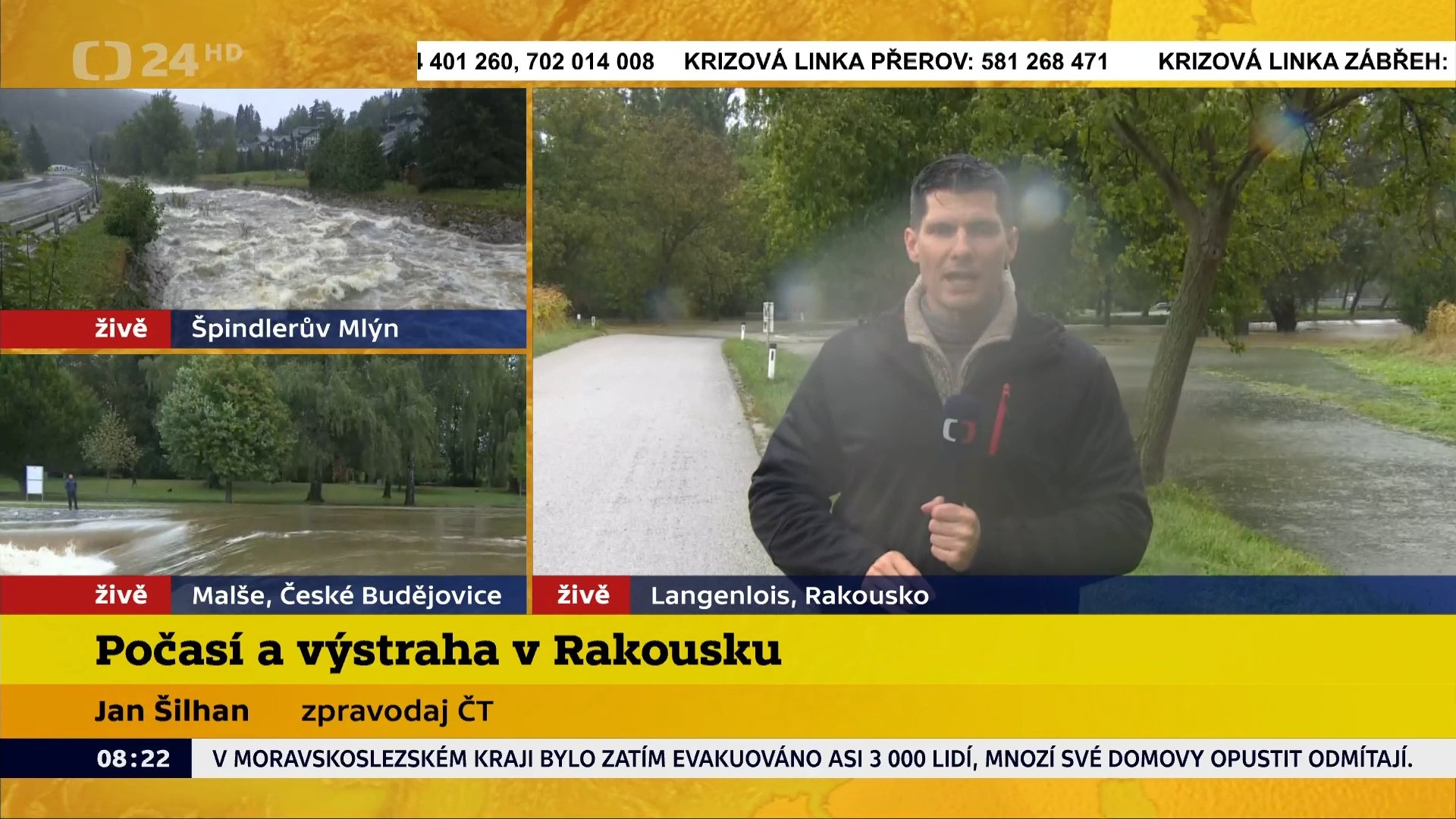 Povodňové zpravodajství @ Česká televize (1)