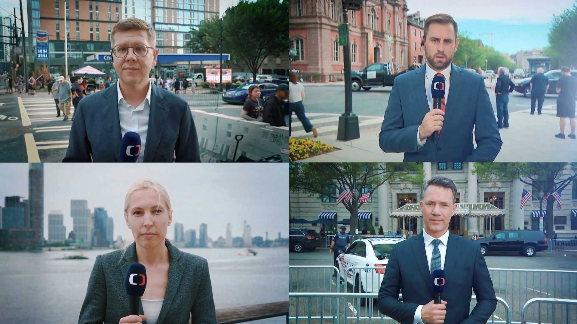 Zpravodajové ČT24 v USA © Česká televize