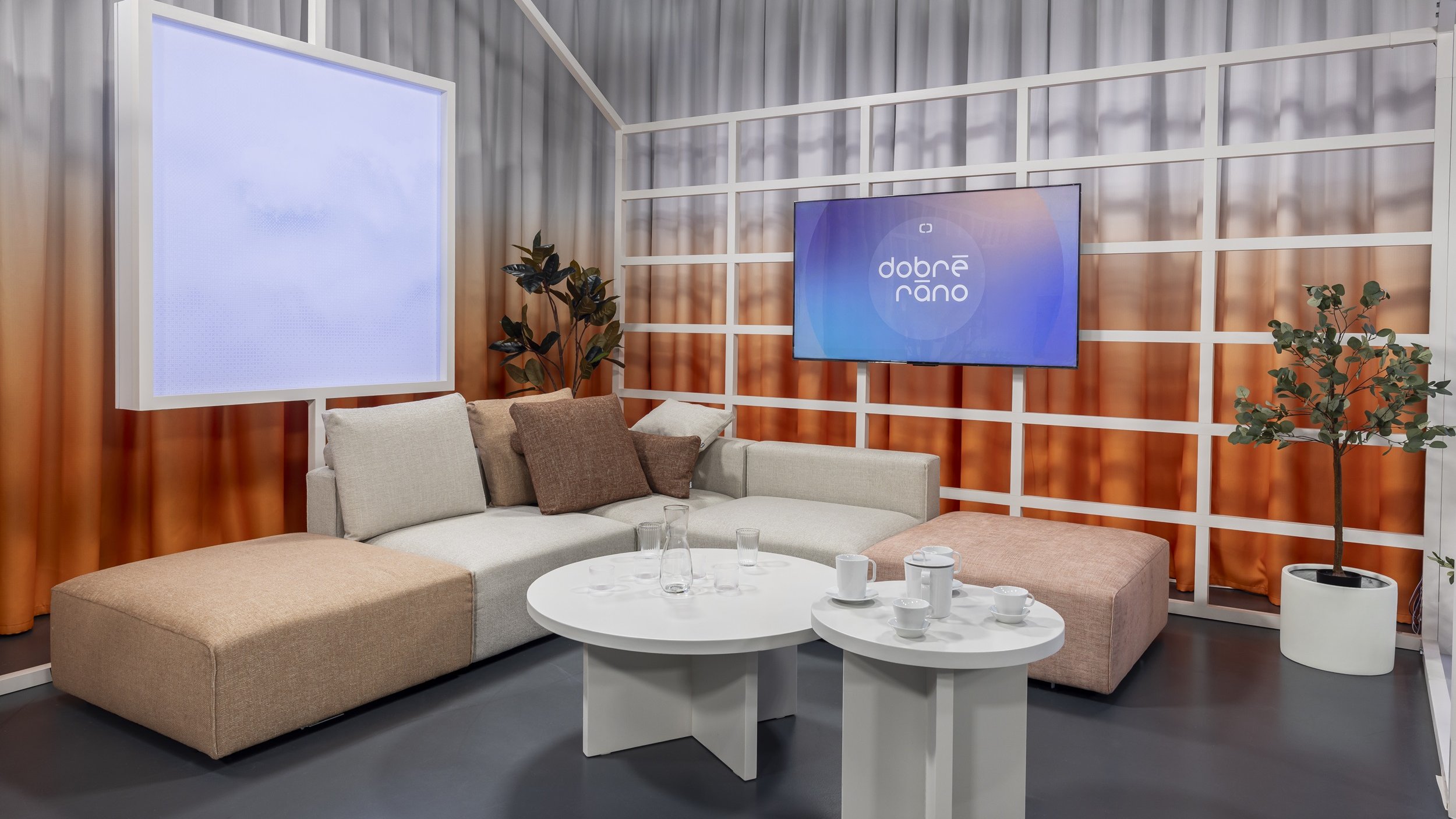 Interiér Dobré ráno studio Ostrava © Česká televize