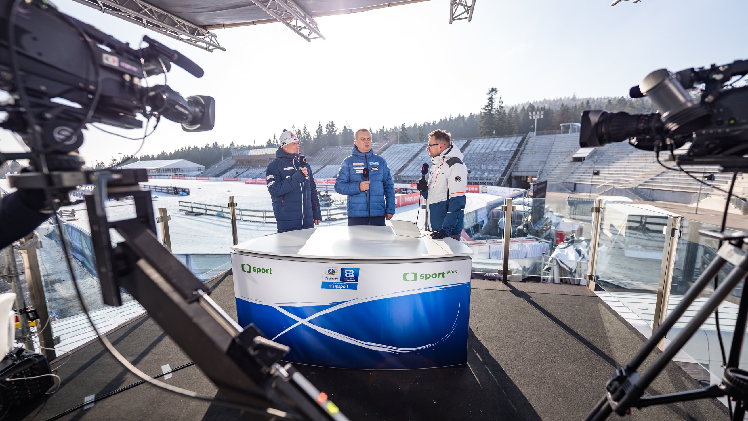 Studio ČT sport © Petr Slavík Český biatlon