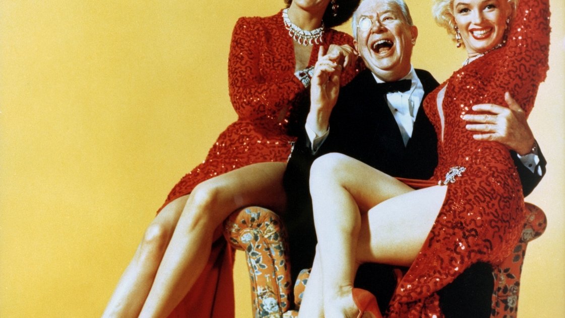 Páni mají radši blondýnky_Jane Russell, Elliott Reed, Marilyn Monroe © Česká televize